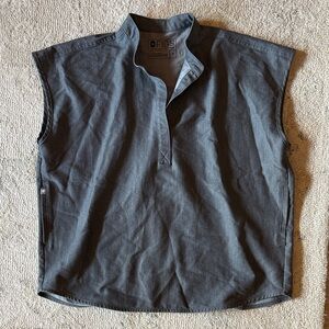 Figs Rafaela oversized gray scrub top